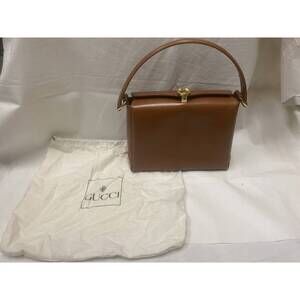 Gucci handbag brown leather